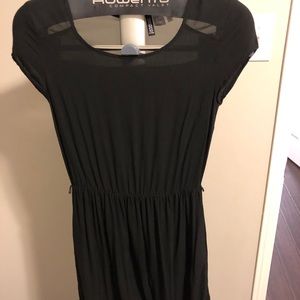 H&M Black Dress with chiffon detailing